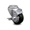 Service Caster 3 Inch Black Polyurethane Wheel Swivel Bolt Hole Caster with Brake SCC SCC-BH20S314-PPUB-BLK-TLB - alternate 1